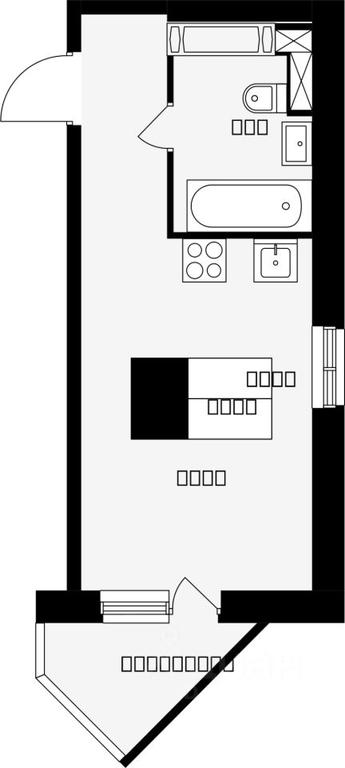 Apartment Sale, 24.6平方米 at Shkolny, Shkolnaya Street, mikrorayon Klimovsk, Podolsk, Moscow Region, Russia #1