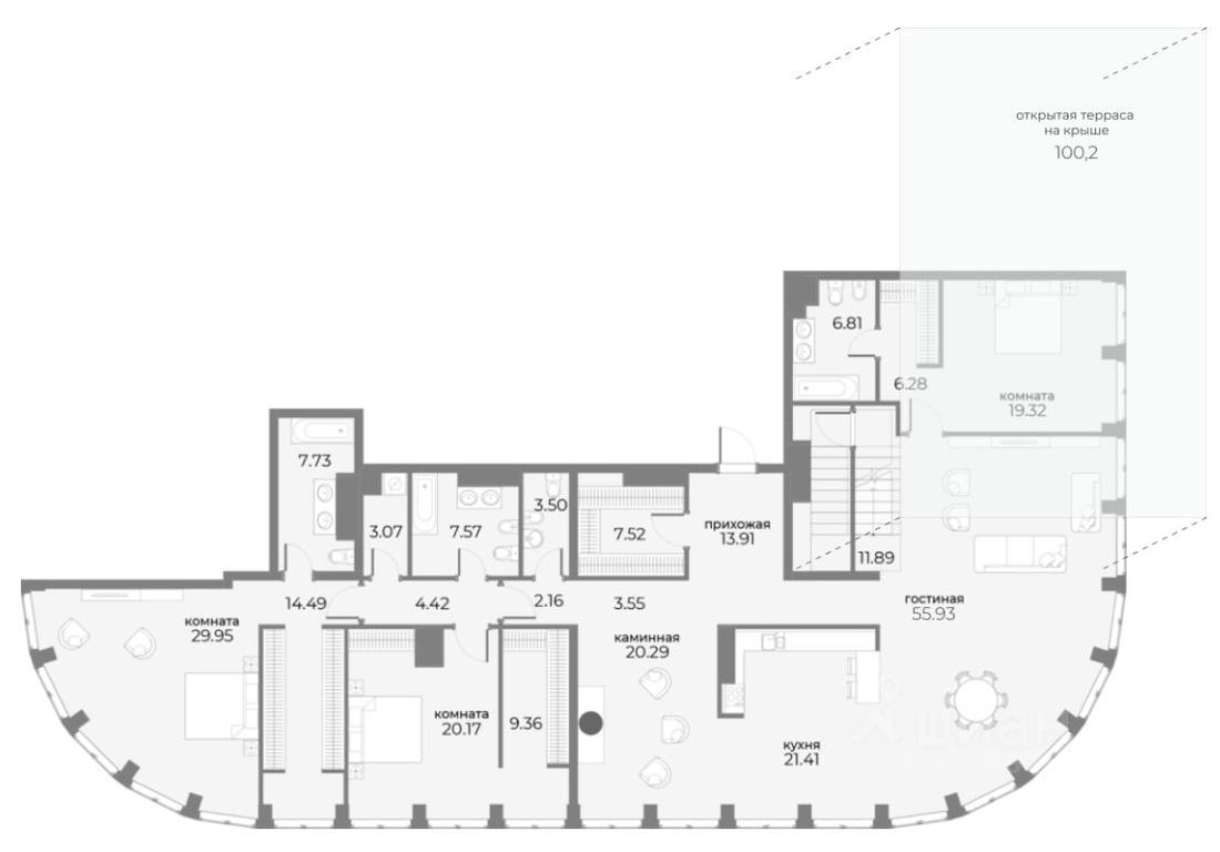 5-BD Apartment Sale, 301.96 sq. m. at SkyView, Druzhinnikovskaya Street, 15, Moscow, Russia #1 5-BD Apartment Sale, 301.96 sq. m. at SkyView, Druzhinnikovskaya Street, 15, Moscow, Russia #1