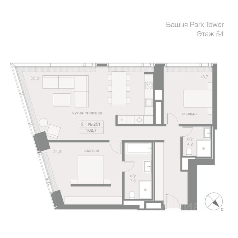 Продажа 1-комн. квартиры, 102,7 м² в ЖК «Capital Towers (Капитал Тауэрс)», Краснопресненская набережная, 14соор1, Москва, Россия #1 Продажа 1-комн. квартиры, 102,7 м² в ЖК «Capital Towers (Капитал Тауэрс)», Краснопресненская набережная, 14соор1, Москва, Россия #1