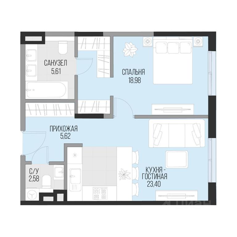 Apartment Sale, 56.19 sq. m. at Dom po ul. Sadovnicheskaya, Sadovnicheskaya Street, Moscow, Russia #1 Apartment Sale, 56.19 sq. m. at Dom po ul. Sadovnicheskaya, Sadovnicheskaya Street, Moscow, Russia #1