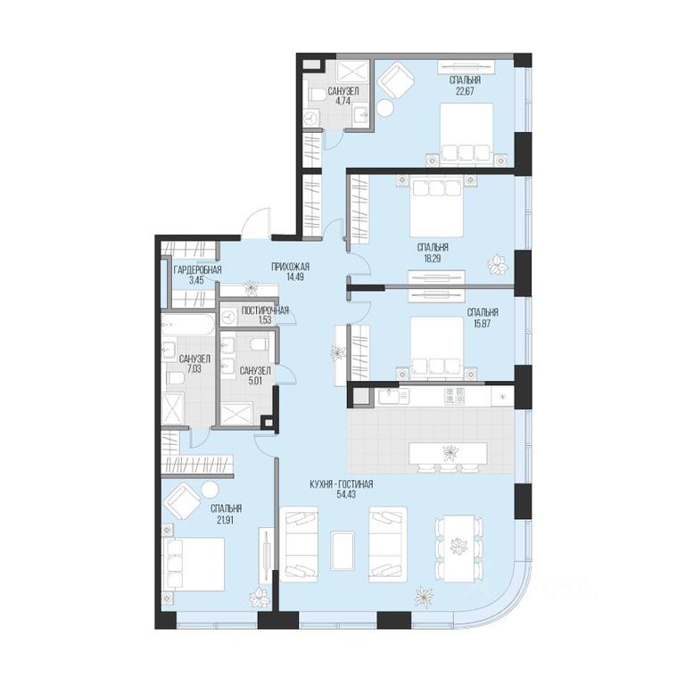3-BD Apartment Sale, 169.42 sq. m. at Dom po ul. Sadovnicheskaya, Sadovnicheskaya Street, Moscow, Russia #1 3-BD Apartment Sale, 169.42 sq. m. at Dom po ul. Sadovnicheskaya, Sadovnicheskaya Street, Moscow, Russia #1