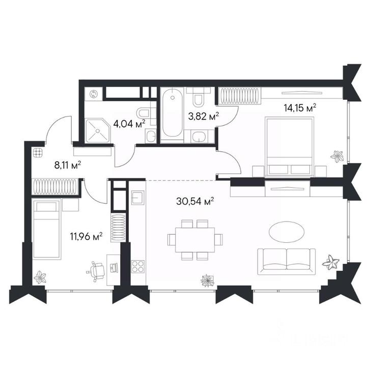 1-BD Apartment Sale, 72.62 sq. m. at 1-y Nagatinskiy, Nagatinskaya Street, Moscow, Russia #2 1-BD Apartment Sale, 72.62 sq. m. at 1-y Nagatinskiy, Nagatinskaya Street, Moscow, Russia #2