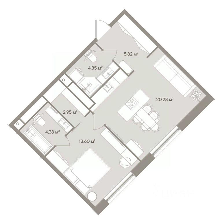 Apartment Sale, 51.4平方米 at D ORO MILLE (Doro Mille), 1st Mozhayskiy Blind Alley, 8Ас1, Moscow, Russia #1 Apartment Sale, 51.4平方米 at D ORO MILLE (Doro Mille), 1st Mozhayskiy Blind Alley, 8Ас1, Moscow, Russia #1