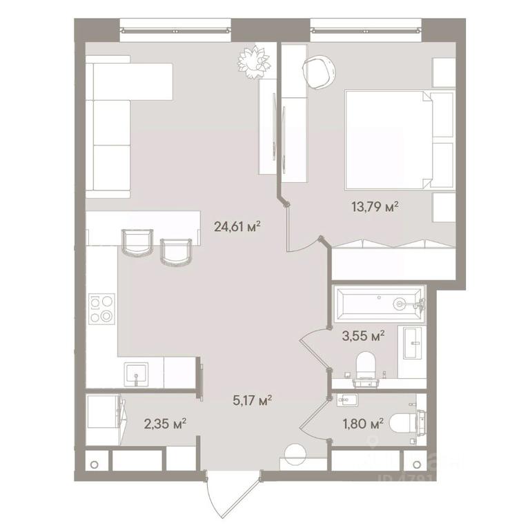 Apartment Sale, 51.3 sq. m. at D ORO MILLE (Doro Mille), 1st Mozhayskiy Blind Alley, 8Ас1, Moscow, Russia #1 Apartment Sale, 51.3 sq. m. at D ORO MILLE (Doro Mille), 1st Mozhayskiy Blind Alley, 8Ас1, Moscow, Russia #1