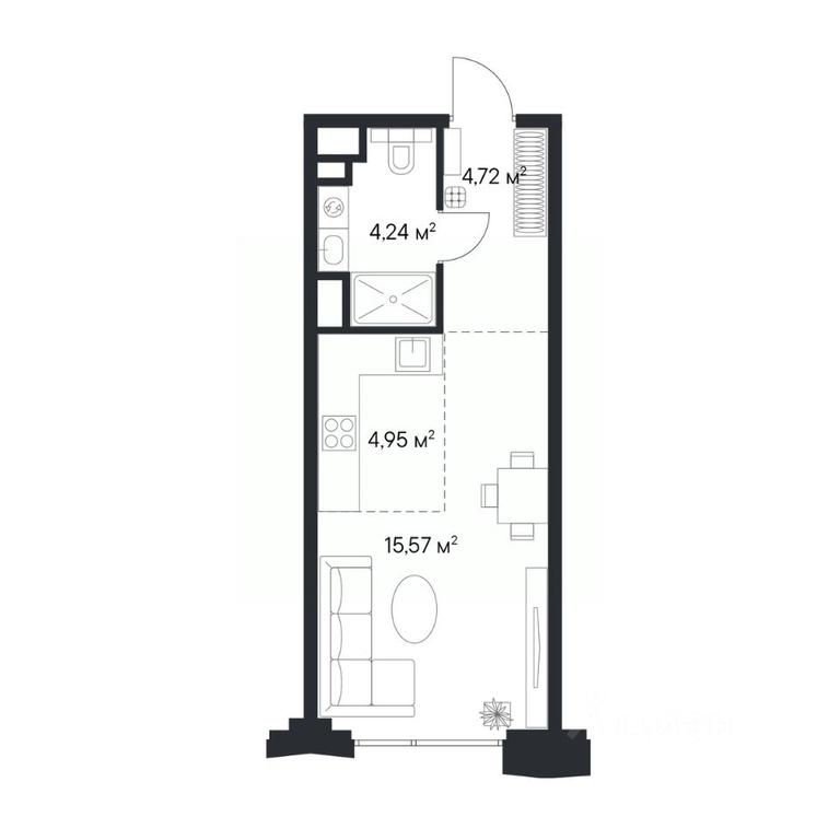 Apartment Sale, 29.48 sq. m. at 1-y Nagatinskiy, Nagatinskaya Street, Moscow, Russia #2 Apartment Sale, 29.48 sq. m. at 1-y Nagatinskiy, Nagatinskaya Street, Moscow, Russia #2