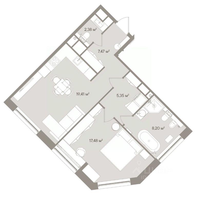 1-BD Apartment Sale, 60.3平方米 at D ORO MILLE (Doro Mille), 1st Mozhayskiy Blind Alley, 8Ас1, Moscow, Russia #1 1-BD Apartment Sale, 60.3平方米 at D ORO MILLE (Doro Mille), 1st Mozhayskiy Blind Alley, 8Ас1, Moscow, Russia #1