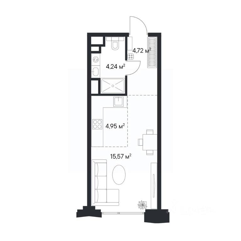 Apartment Sale, 29.48 sq. m. at 1-y Nagatinskiy, Nagatinskaya Street, Moscow, Russia #2 Apartment Sale, 29.48 sq. m. at 1-y Nagatinskiy, Nagatinskaya Street, Moscow, Russia #2