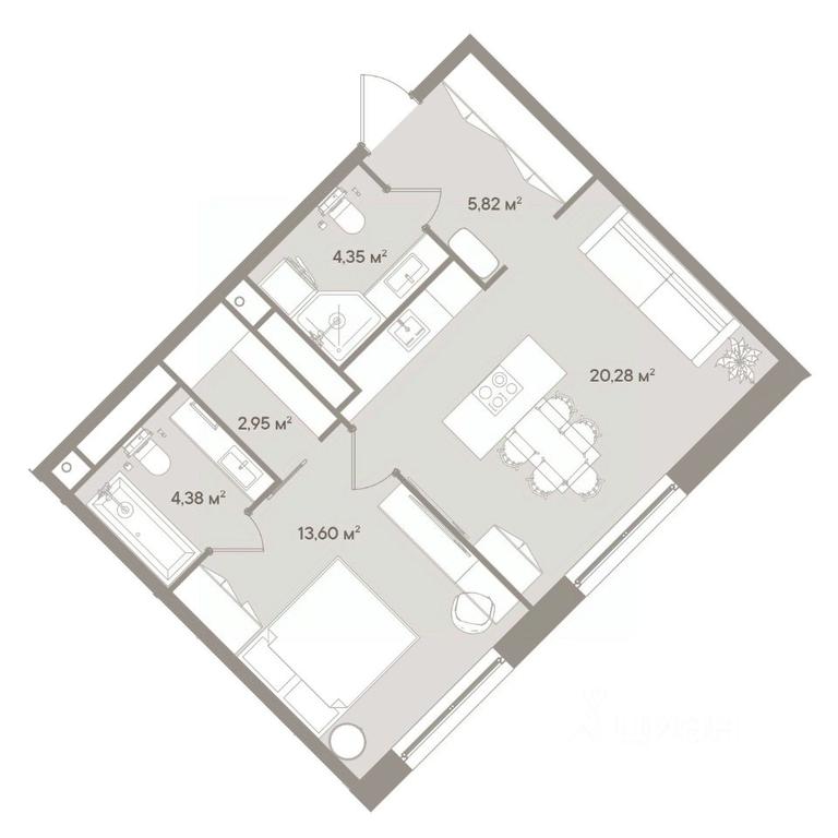 Apartment Sale, 51.4平方米 at D ORO MILLE (Doro Mille), 1st Mozhayskiy Blind Alley, 8Ас1, Moscow, Russia #1 Apartment Sale, 51.4平方米 at D ORO MILLE (Doro Mille), 1st Mozhayskiy Blind Alley, 8Ас1, Moscow, Russia #1