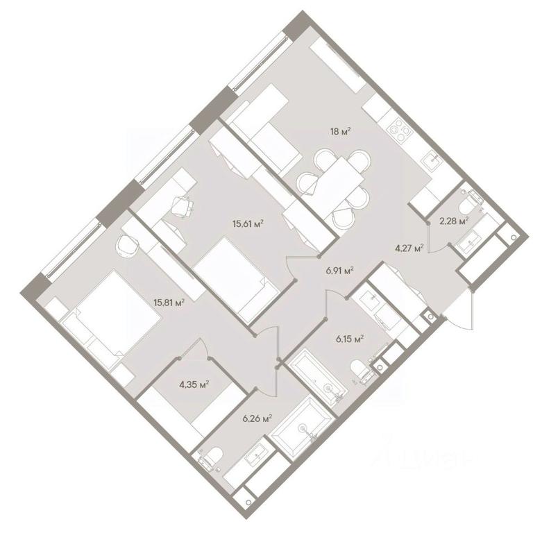 2-BD Apartment Sale, 79.5 sq. m. at D ORO MILLE (Doro Mille), 1st Mozhayskiy Blind Alley, 8Ас1, Moscow, Russia #1 2-BD Apartment Sale, 79.5 sq. m. at D ORO MILLE (Doro Mille), 1st Mozhayskiy Blind Alley, 8Ас1, Moscow, Russia #1