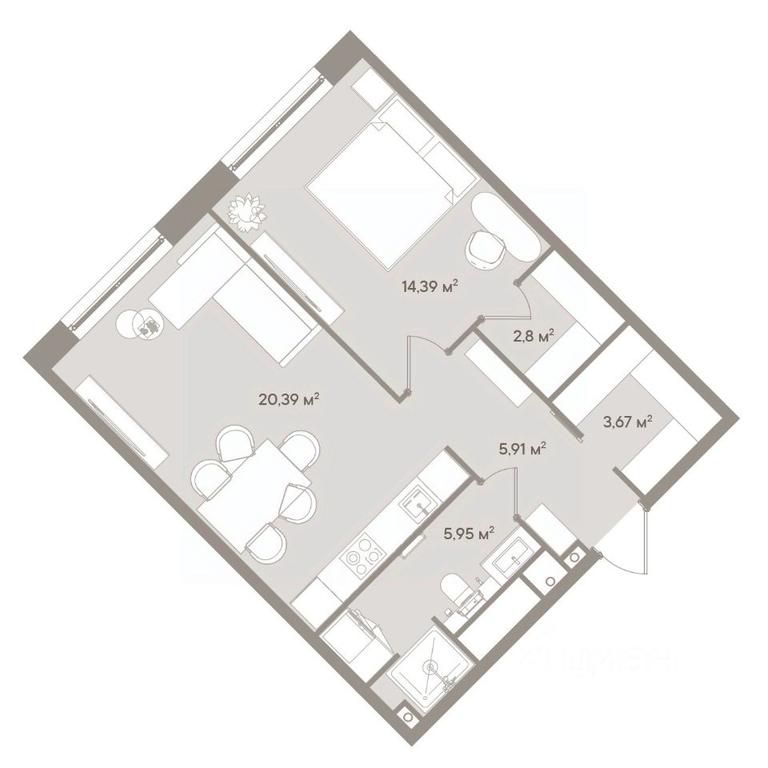 1-BD Apartment Sale, 53.1 sq. m. at D ORO MILLE (Doro Mille), 1st Mozhayskiy Blind Alley, 8Ас1, Moscow, Russia #1 1-BD Apartment Sale, 53.1 sq. m. at D ORO MILLE (Doro Mille), 1st Mozhayskiy Blind Alley, 8Ас1, Moscow, Russia #1