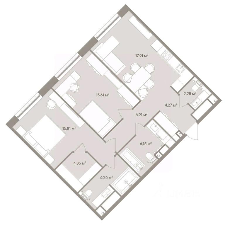 2-BD Apartment Sale, 79.6 sq. m. at D ORO MILLE (Doro Mille), 1st Mozhayskiy Blind Alley, 8Ас1, Moscow, Russia #1 2-BD Apartment Sale, 79.6 sq. m. at D ORO MILLE (Doro Mille), 1st Mozhayskiy Blind Alley, 8Ас1, Moscow, Russia #1