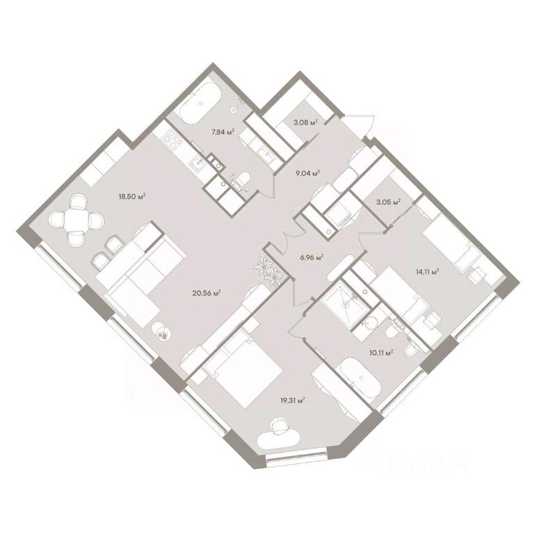 2-BD Apartment Sale, 112.6平方米 at D ORO MILLE (Doro Mille), 1st Mozhayskiy Blind Alley, 8Ас1, Moscow, Russia #1 2-BD Apartment Sale, 112.6平方米 at D ORO MILLE (Doro Mille), 1st Mozhayskiy Blind Alley, 8Ас1, Moscow, Russia #1