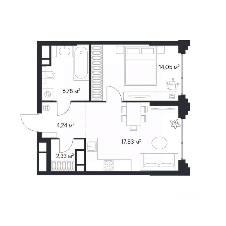Apartment Sale, 45.23 sq. m. at 1-y Nagatinskiy, Nagatinskaya Street, Moscow, Russia #2 Apartment Sale, 45.23 sq. m. at 1-y Nagatinskiy, Nagatinskaya Street, Moscow, Russia #2