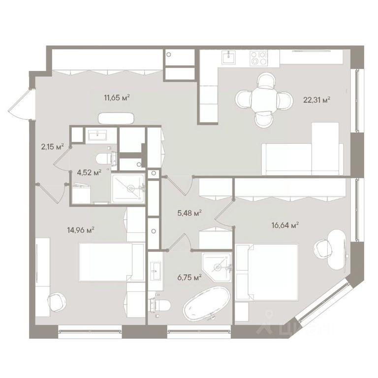 2-BD Apartment Sale, 84.5 sq. m. at D ORO MILLE (Doro Mille), 1st Mozhayskiy Blind Alley, 8Ас1, Moscow, Russia #1 2-BD Apartment Sale, 84.5 sq. m. at D ORO MILLE (Doro Mille), 1st Mozhayskiy Blind Alley, 8Ас1, Moscow, Russia #1