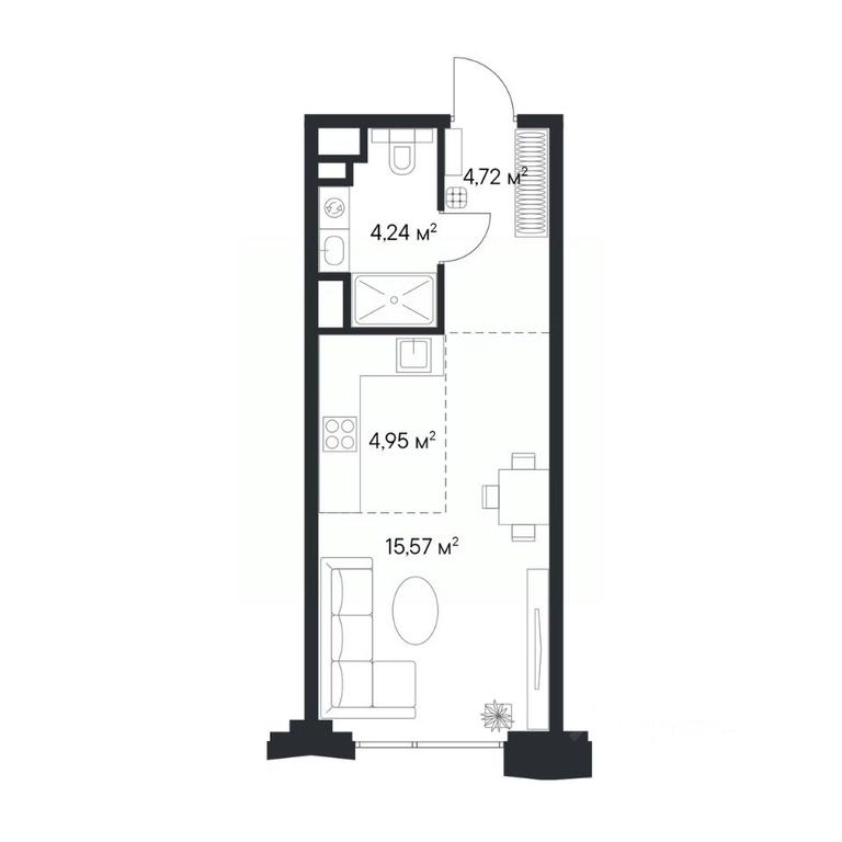 Apartment Sale, 29.9 sq. m. at 1-y Nagatinskiy, Nagatinskaya Street, Moscow, Russia #2 Apartment Sale, 29.9 sq. m. at 1-y Nagatinskiy, Nagatinskaya Street, Moscow, Russia #2
