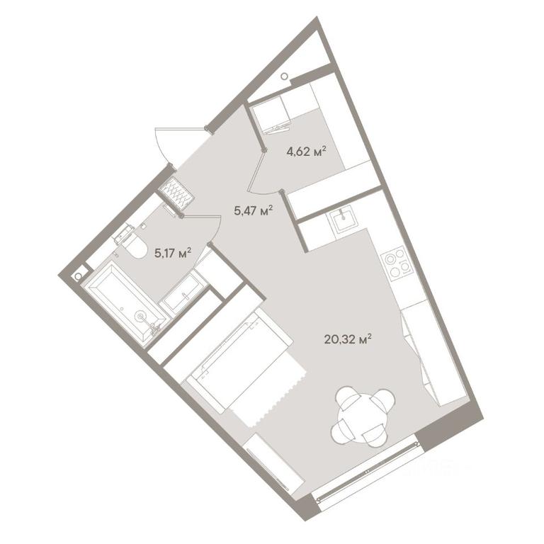Apartment Sale, 35.6平方米 at D ORO MILLE (Doro Mille), 1st Mozhayskiy Blind Alley, 8Ас1, Moscow, Russia #1 Apartment Sale, 35.6平方米 at D ORO MILLE (Doro Mille), 1st Mozhayskiy Blind Alley, 8Ас1, Moscow, Russia #1