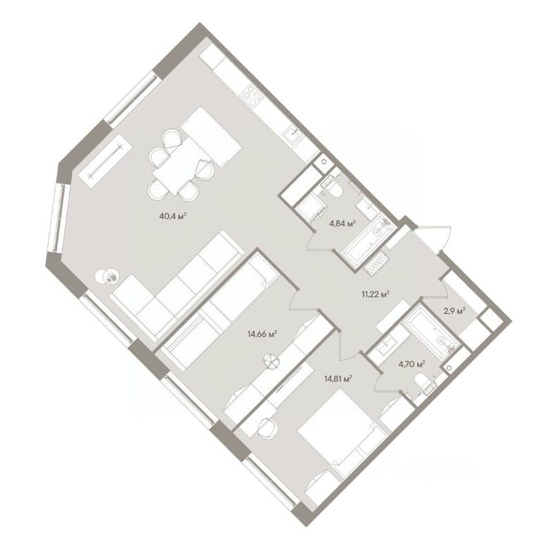 2-BD Apartment Sale, 93.5 sq. m. at D ORO MILLE (Doro Mille), 1st Mozhayskiy Blind Alley, 8Ас1, Moscow, Russia #1
