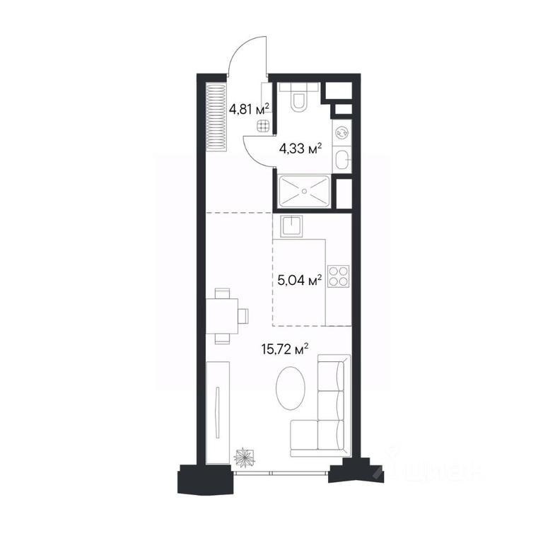 Apartment Sale, 29.9 sq. m. at 1-y Nagatinskiy, Nagatinskaya Street, Moscow, Russia #2 Apartment Sale, 29.9 sq. m. at 1-y Nagatinskiy, Nagatinskaya Street, Moscow, Russia #2