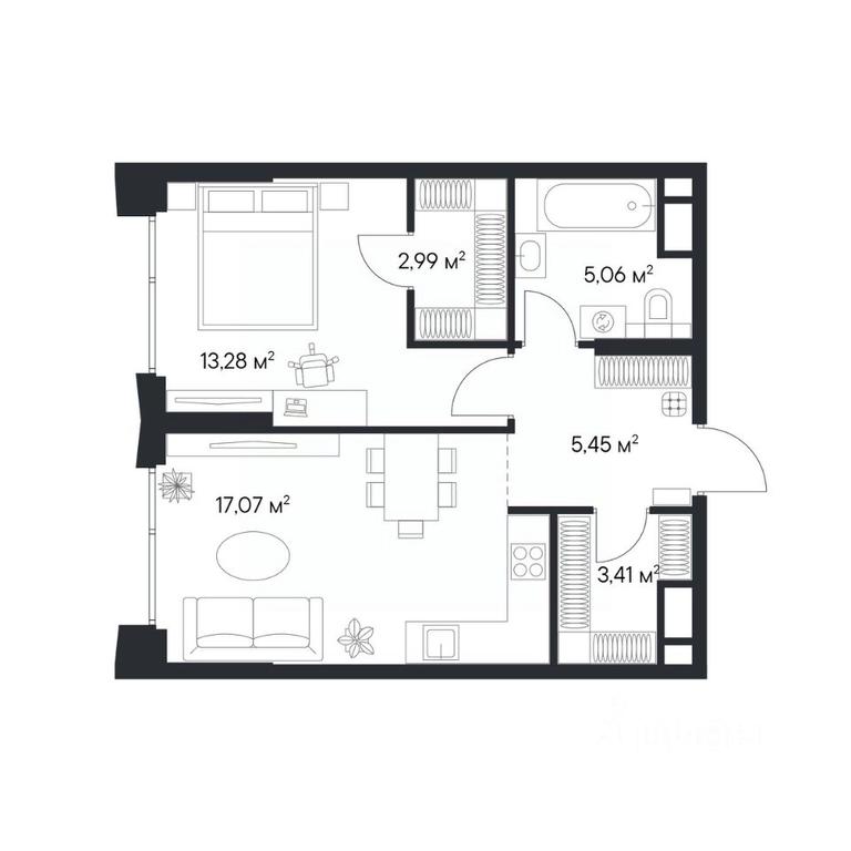 Apartment Sale, 47.23 sq. m. at 1-y Nagatinskiy, Nagatinskaya Street, Moscow, Russia #2 Apartment Sale, 47.23 sq. m. at 1-y Nagatinskiy, Nagatinskaya Street, Moscow, Russia #2