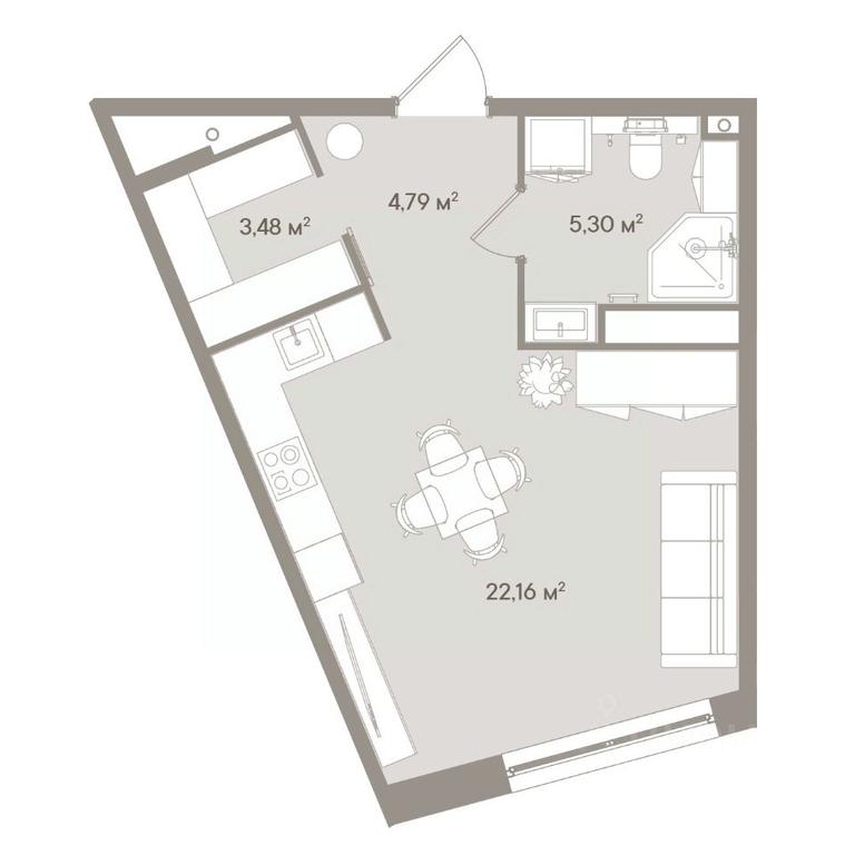 Apartment Sale, 35.7平方米 at D ORO MILLE (Doro Mille), 1st Mozhayskiy Blind Alley, 8Ас1, Moscow, Russia #1 Apartment Sale, 35.7平方米 at D ORO MILLE (Doro Mille), 1st Mozhayskiy Blind Alley, 8Ас1, Moscow, Russia #1
