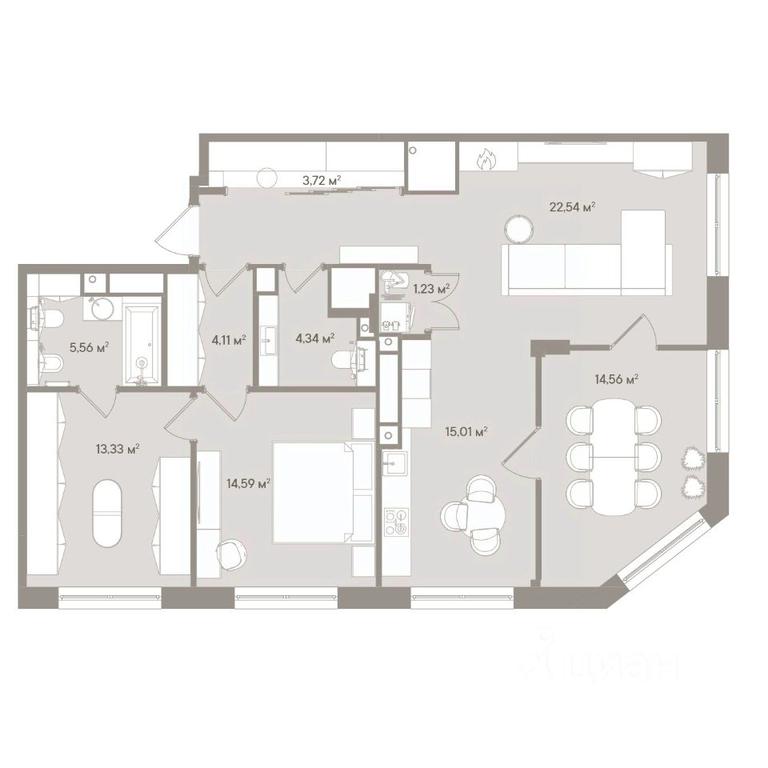 2-BD Apartment Sale, 105.9 sq. m. at D ORO MILLE (Doro Mille), 1st Mozhayskiy Blind Alley, 8Ас1, Moscow, Russia #1 2-BD Apartment Sale, 105.9 sq. m. at D ORO MILLE (Doro Mille), 1st Mozhayskiy Blind Alley, 8Ас1, Moscow, Russia #1