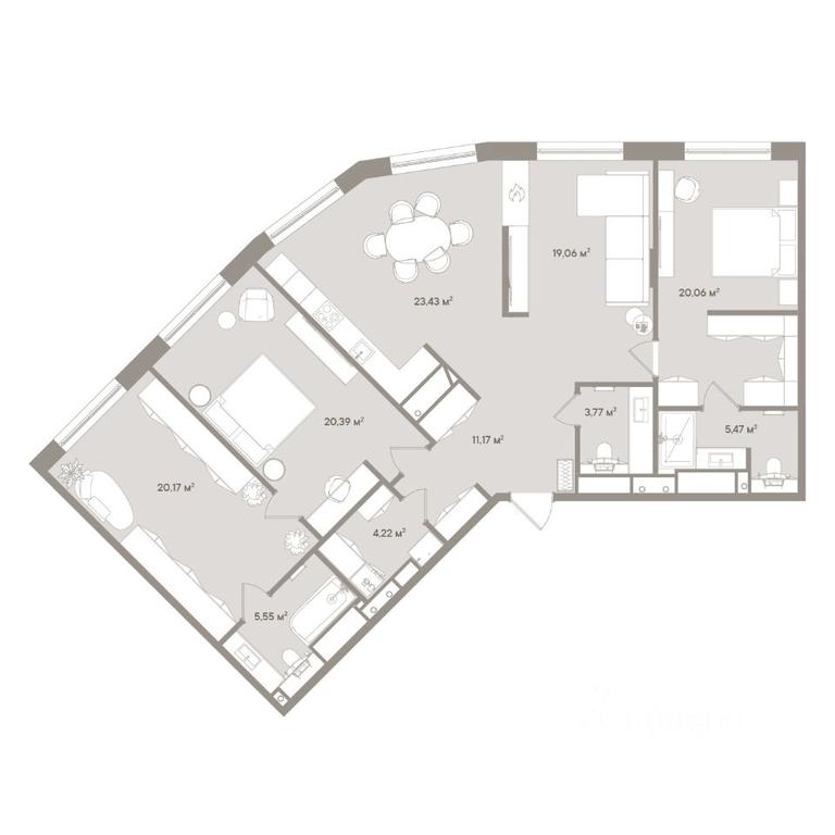 2-BD Apartment Sale, 134.5 sq. m. at D ORO MILLE (Doro Mille), 1st Mozhayskiy Blind Alley, 8Ас1, Moscow, Russia #1 2-BD Apartment Sale, 134.5 sq. m. at D ORO MILLE (Doro Mille), 1st Mozhayskiy Blind Alley, 8Ас1, Moscow, Russia #1