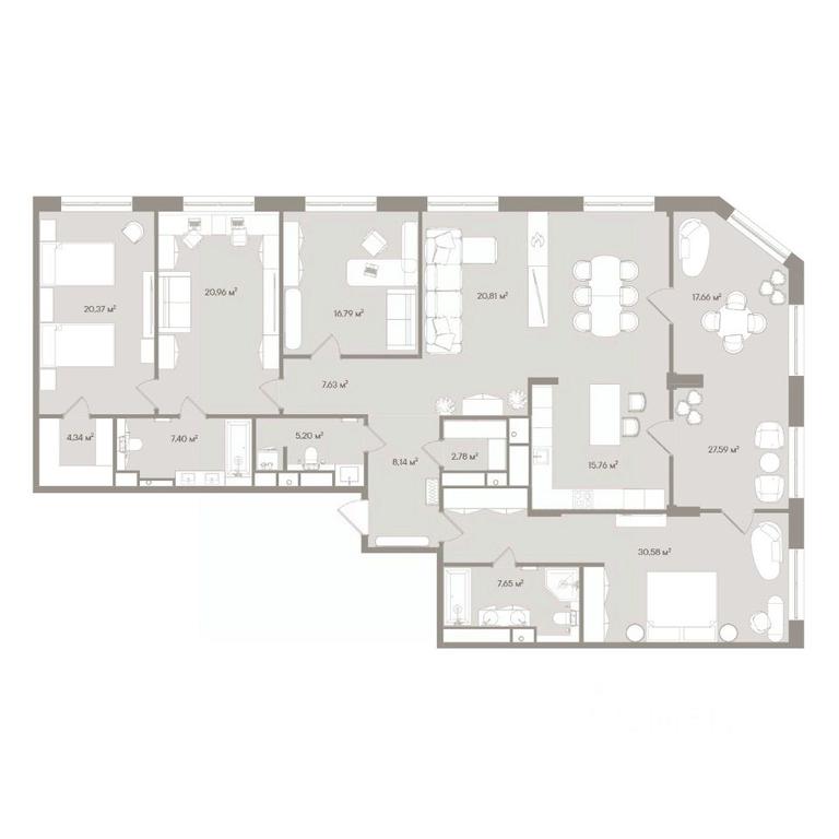2-BD Apartment Sale, 215.2 sq. m. at D ORO MILLE (Doro Mille), 1st Mozhayskiy Blind Alley, 8Ас1, Moscow, Russia #1 2-BD Apartment Sale, 215.2 sq. m. at D ORO MILLE (Doro Mille), 1st Mozhayskiy Blind Alley, 8Ас1, Moscow, Russia #1