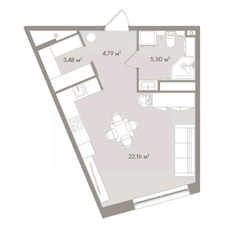 Apartment Sale, 35.7 sq. m. at D ORO MILLE (Doro Mille), 1st Mozhayskiy Blind Alley, 8Ас1, Moscow, Russia #1 Apartment Sale, 35.7 sq. m. at D ORO MILLE (Doro Mille), 1st Mozhayskiy Blind Alley, 8Ас1, Moscow, Russia #1