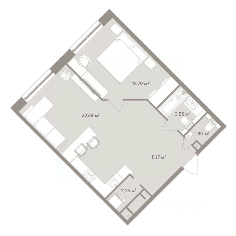1-BD Apartment Sale, 53.2 sq. m. at D ORO MILLE (Doro Mille), 1st Mozhayskiy Blind Alley, 8Ас1, Moscow, Russia #1 1-BD Apartment Sale, 53.2 sq. m. at D ORO MILLE (Doro Mille), 1st Mozhayskiy Blind Alley, 8Ас1, Moscow, Russia #1