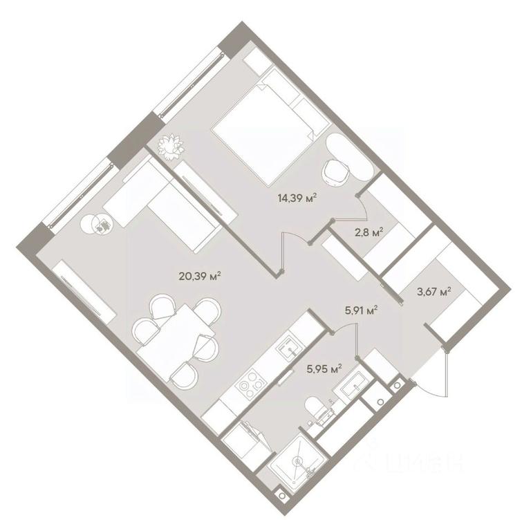 1-BD Apartment Sale, 53.1 sq. m. at D ORO MILLE (Doro Mille), 1st Mozhayskiy Blind Alley, 8Ас1, Moscow, Russia #1 1-BD Apartment Sale, 53.1 sq. m. at D ORO MILLE (Doro Mille), 1st Mozhayskiy Blind Alley, 8Ас1, Moscow, Russia #1