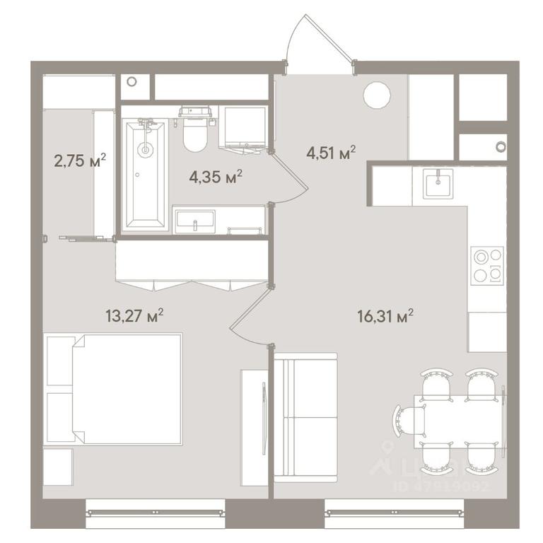 Apartment Sale, 41.2平方米 at D ORO MILLE (Doro Mille), 1st Mozhayskiy Blind Alley, 8Ас1, Moscow, Russia #1 Apartment Sale, 41.2平方米 at D ORO MILLE (Doro Mille), 1st Mozhayskiy Blind Alley, 8Ас1, Moscow, Russia #1