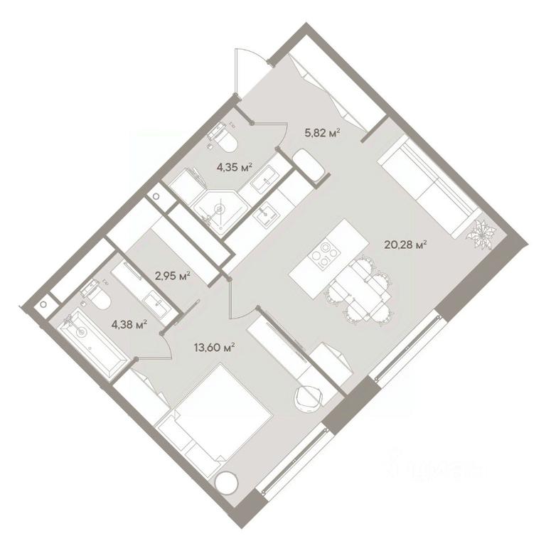 Apartment Sale, 51.4 sq. m. at D ORO MILLE (Doro Mille), 1st Mozhayskiy Blind Alley, 8Ас1, Moscow, Russia #1 Apartment Sale, 51.4 sq. m. at D ORO MILLE (Doro Mille), 1st Mozhayskiy Blind Alley, 8Ас1, Moscow, Russia #1