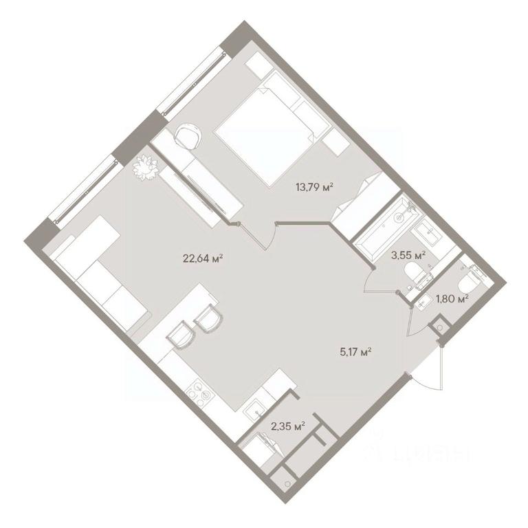 1-BD Apartment Sale, 53.2平方米 at D ORO MILLE (Doro Mille), 1st Mozhayskiy Blind Alley, 8Ас1, Moscow, Russia #1 1-BD Apartment Sale, 53.2平方米 at D ORO MILLE (Doro Mille), 1st Mozhayskiy Blind Alley, 8Ас1, Moscow, Russia #1
