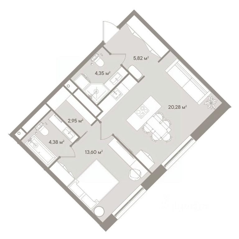 Apartment Sale, 51.4平方米 at D ORO MILLE (Doro Mille), 1st Mozhayskiy Blind Alley, 8Ас1, Moscow, Russia #1 Apartment Sale, 51.4平方米 at D ORO MILLE (Doro Mille), 1st Mozhayskiy Blind Alley, 8Ас1, Moscow, Russia #1
