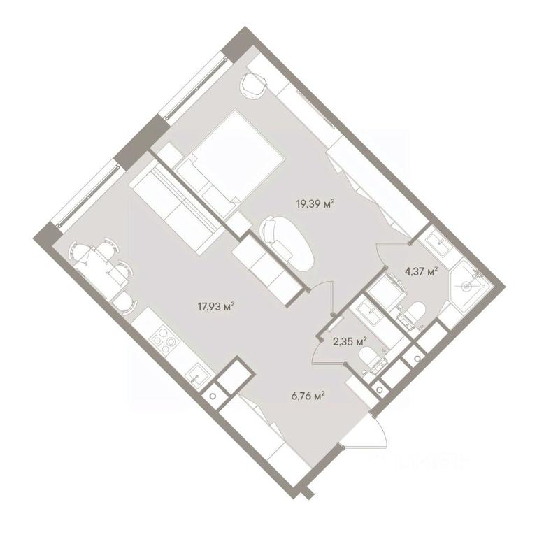 Apartment Sale, 50.8平方米 at D ORO MILLE (Doro Mille), 1st Mozhayskiy Blind Alley, 8Ас1, Moscow, Russia #1
