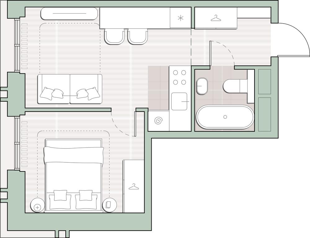 1-BD Apartment Sale, 31.03 sq. m. at Sreda na Kutuzovskom, Ivana Franko Street, Moscow, Russia #1 1-BD Apartment Sale, 31.03 sq. m. at Sreda na Kutuzovskom, Ivana Franko Street, Moscow, Russia #1