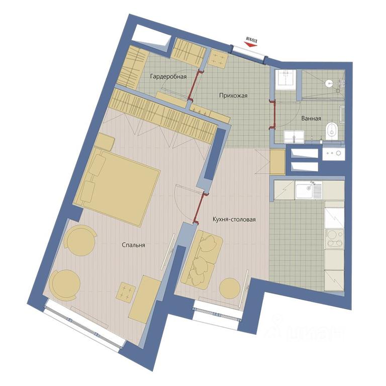 1-BD Apartment Sale, 48.17 sq. m. at Marshal, Marshala Rybalko Street, Moscow, Russia #1 1-BD Apartment Sale, 48.17 sq. m. at Marshal, Marshala Rybalko Street, Moscow, Russia #1
