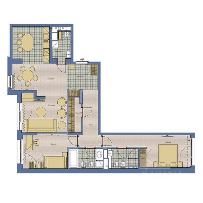 2-BD Apartment Sale, 94 sq. m. at Marshal, Marshala Rybalko Street, Moscow, Russia #1
