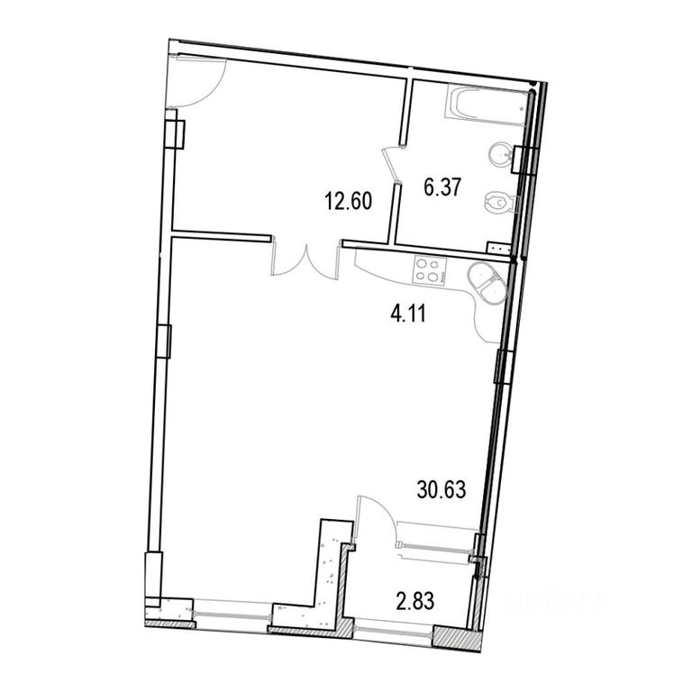 Apartment Sale, 56.47 sq. m. at Marshal, Marshala Rybalko Street, Moscow, Russia #1 Apartment Sale, 56.47 sq. m. at Marshal, Marshala Rybalko Street, Moscow, Russia #1
