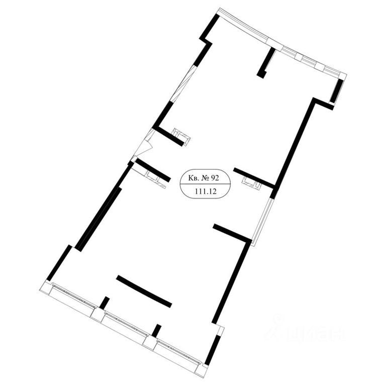 2-BD Apartment Sale, 110.89 sq. m. at Marshal, Marshala Rybalko Street, Moscow, Russia #1