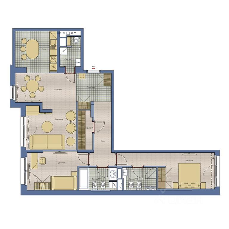 2-BD Apartment Sale, 95.9 sq. m. at Marshal, Marshala Rybalko Street, Moscow, Russia #1 2-BD Apartment Sale, 95.9 sq. m. at Marshal, Marshala Rybalko Street, Moscow, Russia #1