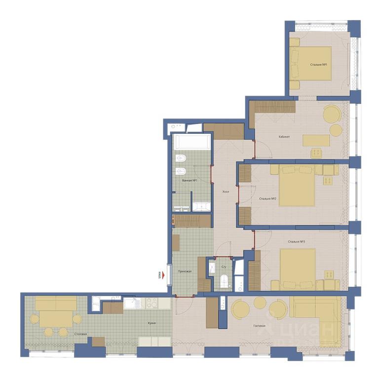 4-BD Apartment Sale, 113.72 sq. m. at Marshal, Marshala Rybalko Street, Moscow, Russia #1 4-BD Apartment Sale, 113.72 sq. m. at Marshal, Marshala Rybalko Street, Moscow, Russia #1