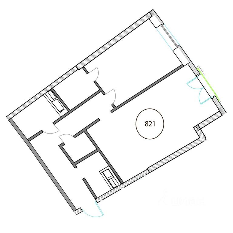 1-BD Apartment Sale, 65.96 sq. m. at Marshal, Marshala Rybalko Street, Moscow, Russia #1