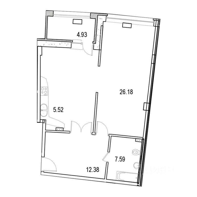 1-BD Apartment Sale, 71.29 sq. m. at Marshal, Marshala Rybalko Street, Moscow, Russia #1 1-BD Apartment Sale, 71.29 sq. m. at Marshal, Marshala Rybalko Street, Moscow, Russia #1