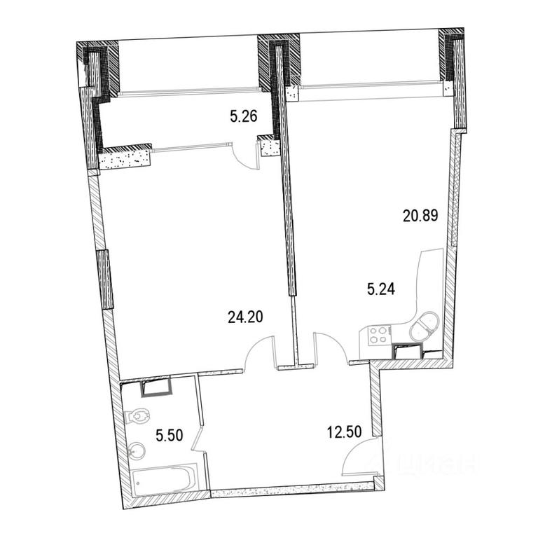 1-BD Apartment Sale, 72.6 sq. m. at Marshal, Marshala Rybalko Street, Moscow, Russia #1 1-BD Apartment Sale, 72.6 sq. m. at Marshal, Marshala Rybalko Street, Moscow, Russia #1