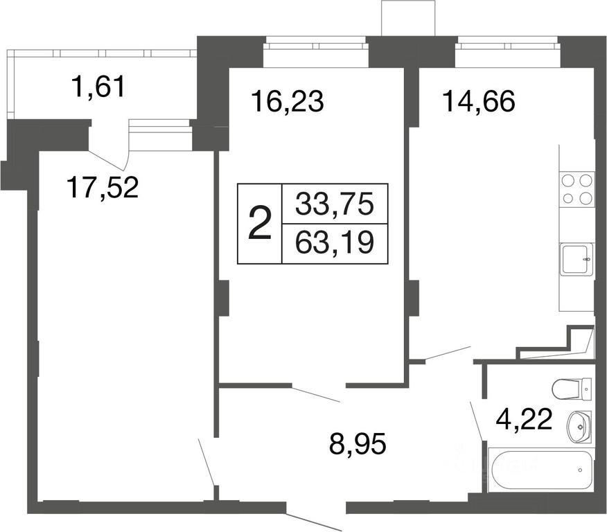 Продажа 1-комн. квартиры, 63,19 м² в ЖК «Времена года», Пролетарская улица, Апрелевка, Наро-Фоминский городской округ, Московская область, Россия #1 Продажа 1-комн. квартиры, 63,19 м² в ЖК «Времена года», Пролетарская улица, Апрелевка, Наро-Фоминский городской округ, Московская область, Россия #1