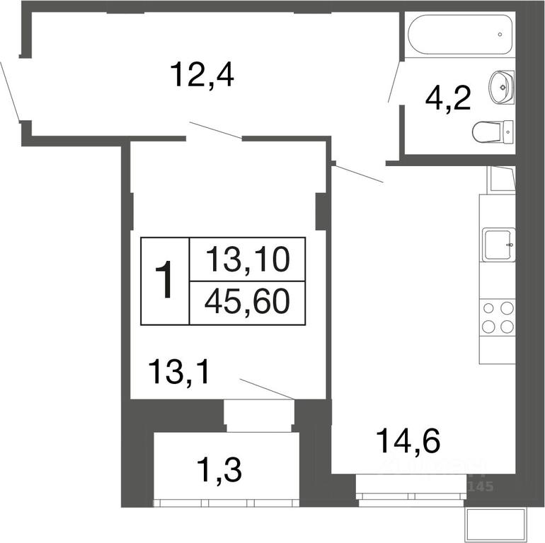 Apartment Sale, 45.6 sq. m. at Vremena goda, Proletarskaya ulitsa, Aprelevka, Naro-Fominskiy City District, Moscow Region, Russia #1 Apartment Sale, 45.6 sq. m. at Vremena goda, Proletarskaya ulitsa, Aprelevka, Naro-Fominskiy City District, Moscow Region, Russia #1