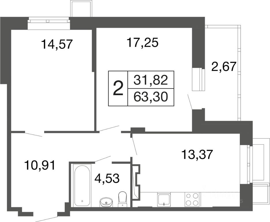 1-BD Apartment Sale, 63.3 sq. m. at Vremena goda, Proletarskaya ulitsa, Aprelevka, Naro-Fominskiy City District, Moscow Region, Russia #1 1-BD Apartment Sale, 63.3 sq. m. at Vremena goda, Proletarskaya ulitsa, Aprelevka, Naro-Fominskiy City District, Moscow Region, Russia #1