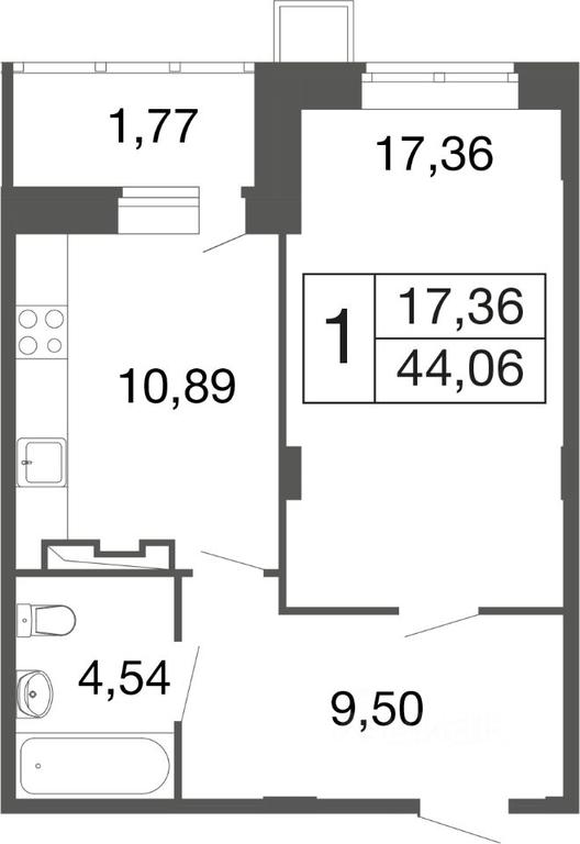 Apartment Sale, 44.06平方米 at Vremena goda, Proletarskaya ulitsa, Aprelevka, Naro-Fominskiy City District, Moscow Region, Russia #1 Apartment Sale, 44.06平方米 at Vremena goda, Proletarskaya ulitsa, Aprelevka, Naro-Fominskiy City District, Moscow Region, Russia #1