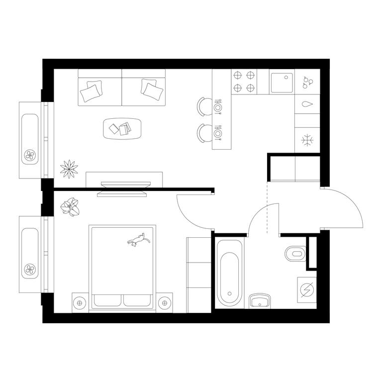 1-BD Apartment Sale, 34.94平方米 at Ilinskie Luga, Zapovednaya Street, 1, posyolok Ilyinskoye-Usovo, Krasnogorsk City District, Moscow Region, Russia #1 1-BD Apartment Sale, 34.94平方米 at Ilinskie Luga, Zapovednaya Street, 1, posyolok Ilyinskoye-Usovo, Krasnogorsk City District, Moscow Region, Russia #1